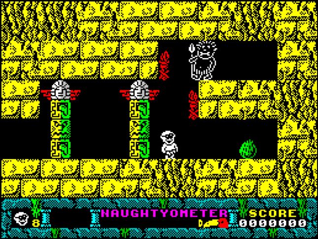 Jack the Nipper II - ZX Spectrum game screenshot (1987) by Gremlin Graphics